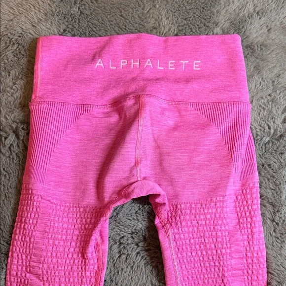 Hot Pink Alphalete High Rise Leggings size small - Picture 2 of 6